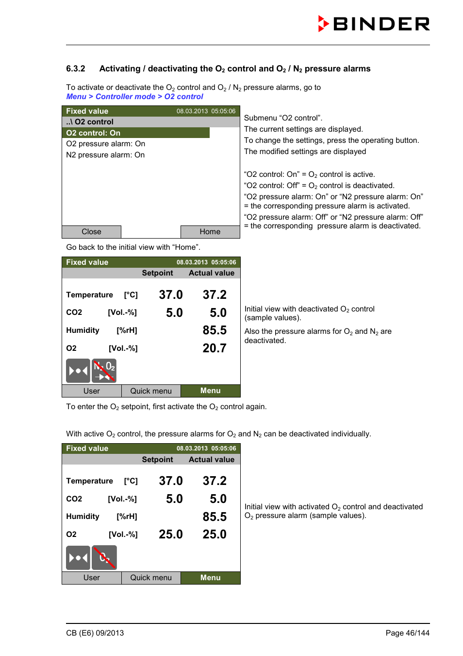 BINDER CB 60 User Manual | Page 46 / 145