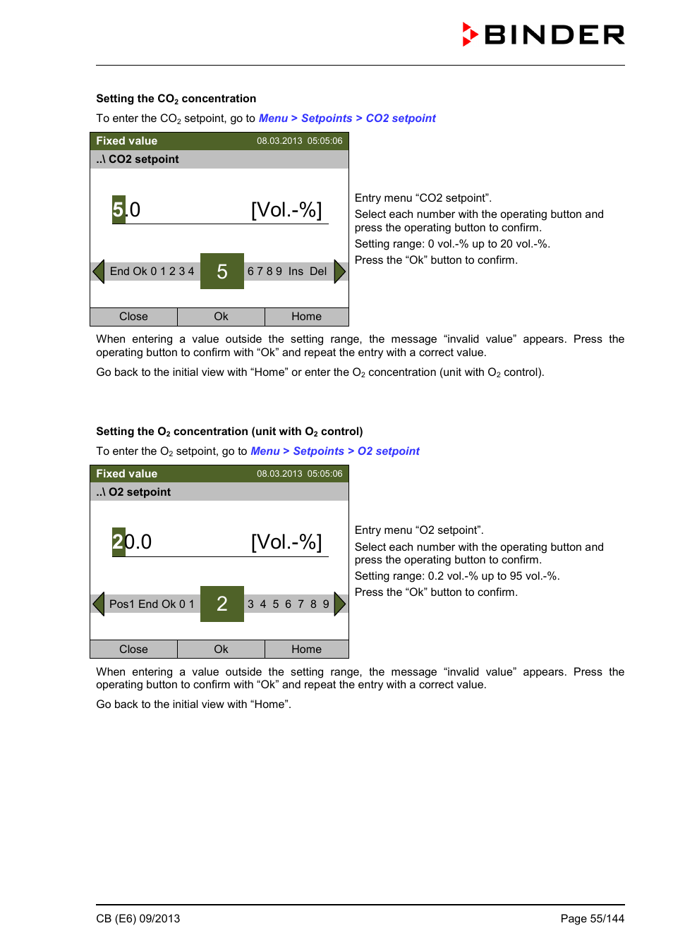 0 [vol | BINDER CB 60 User Manual | Page 55 / 145