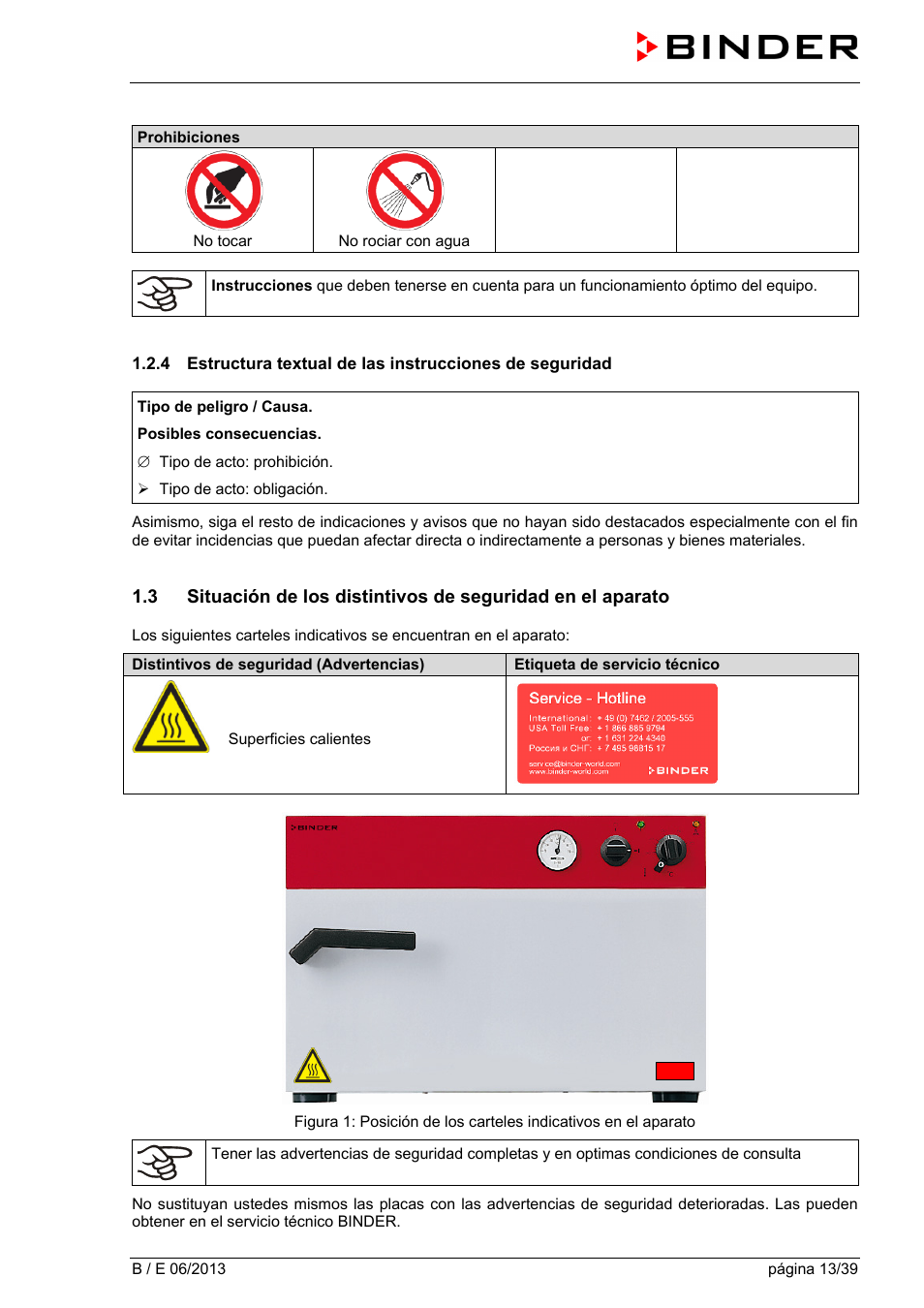 BINDER B 28 User Manual | Page 13 / 39