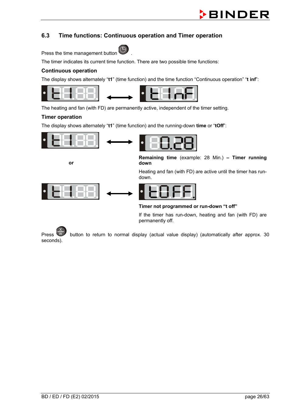BINDER BD 23 User Manual | Page 26 / 63