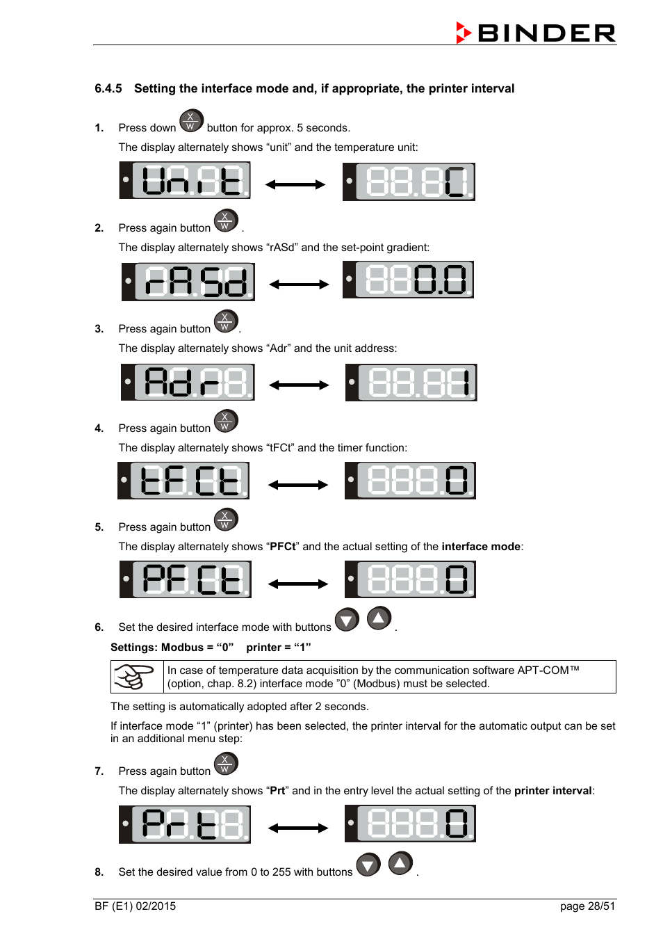 BINDER BF 53 User Manual | Page 28 / 51