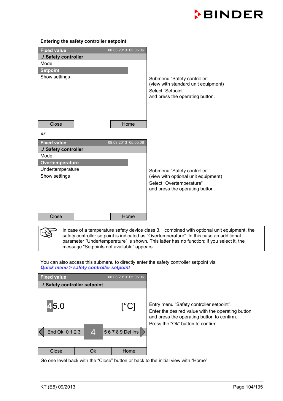0 [°c | BINDER KT 53 User Manual | Page 104 / 135