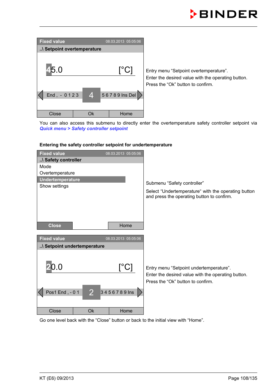 0 [°c | BINDER KT 53 User Manual | Page 108 / 135
