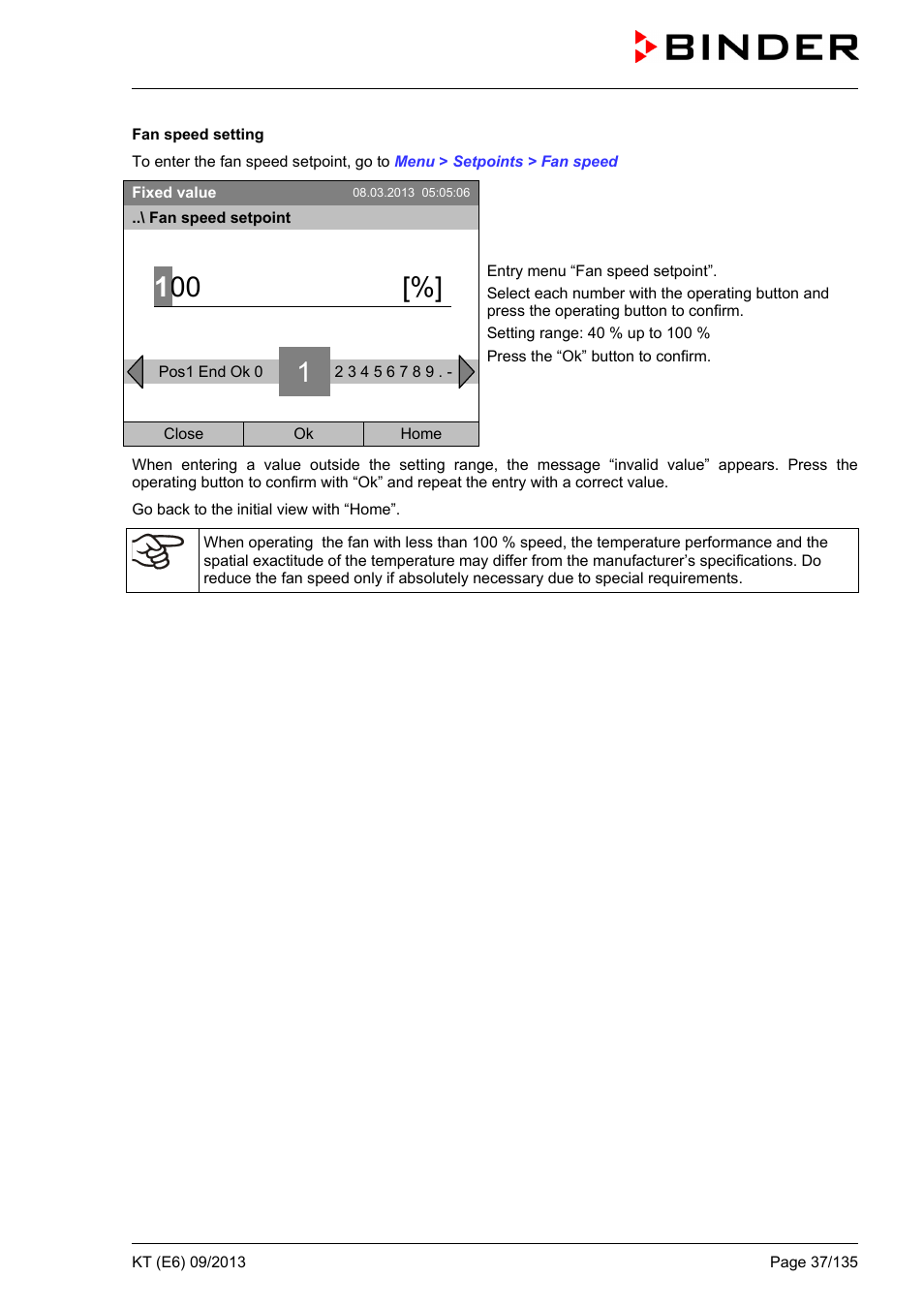 BINDER KT 53 User Manual | Page 37 / 135