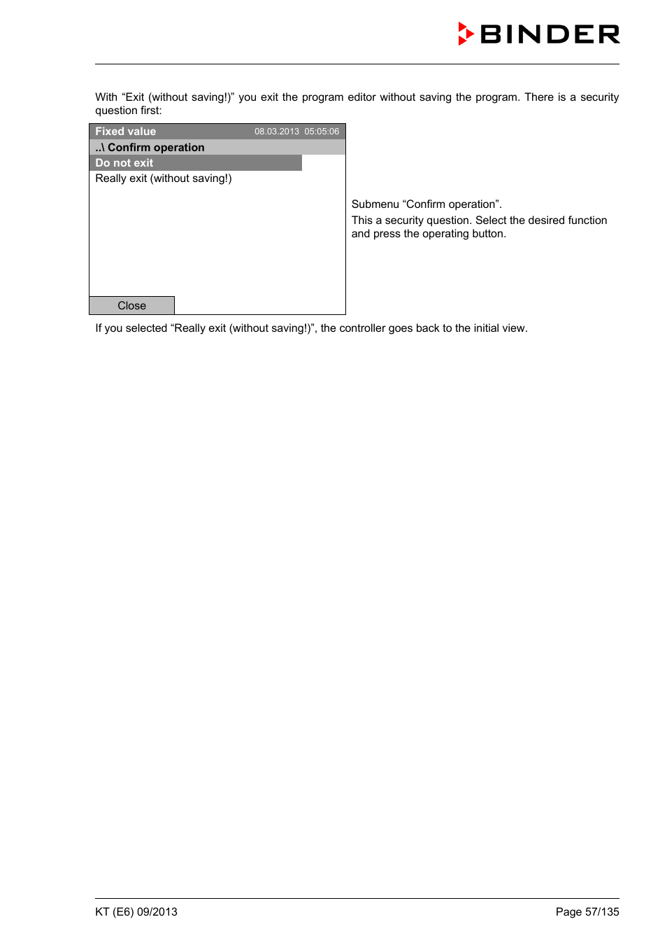 BINDER KT 53 User Manual | Page 57 / 135