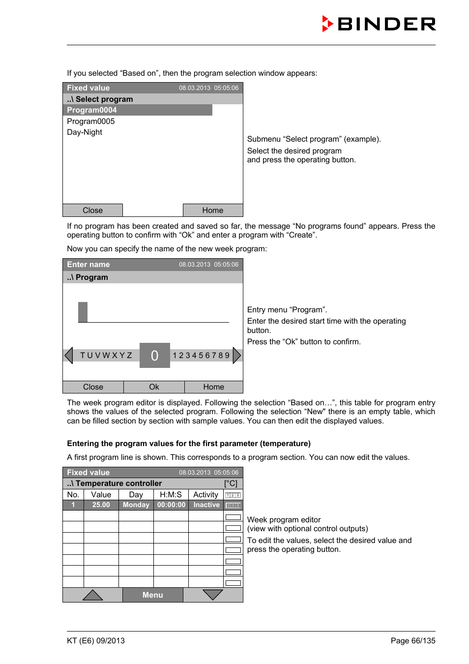 BINDER KT 53 User Manual | Page 66 / 135