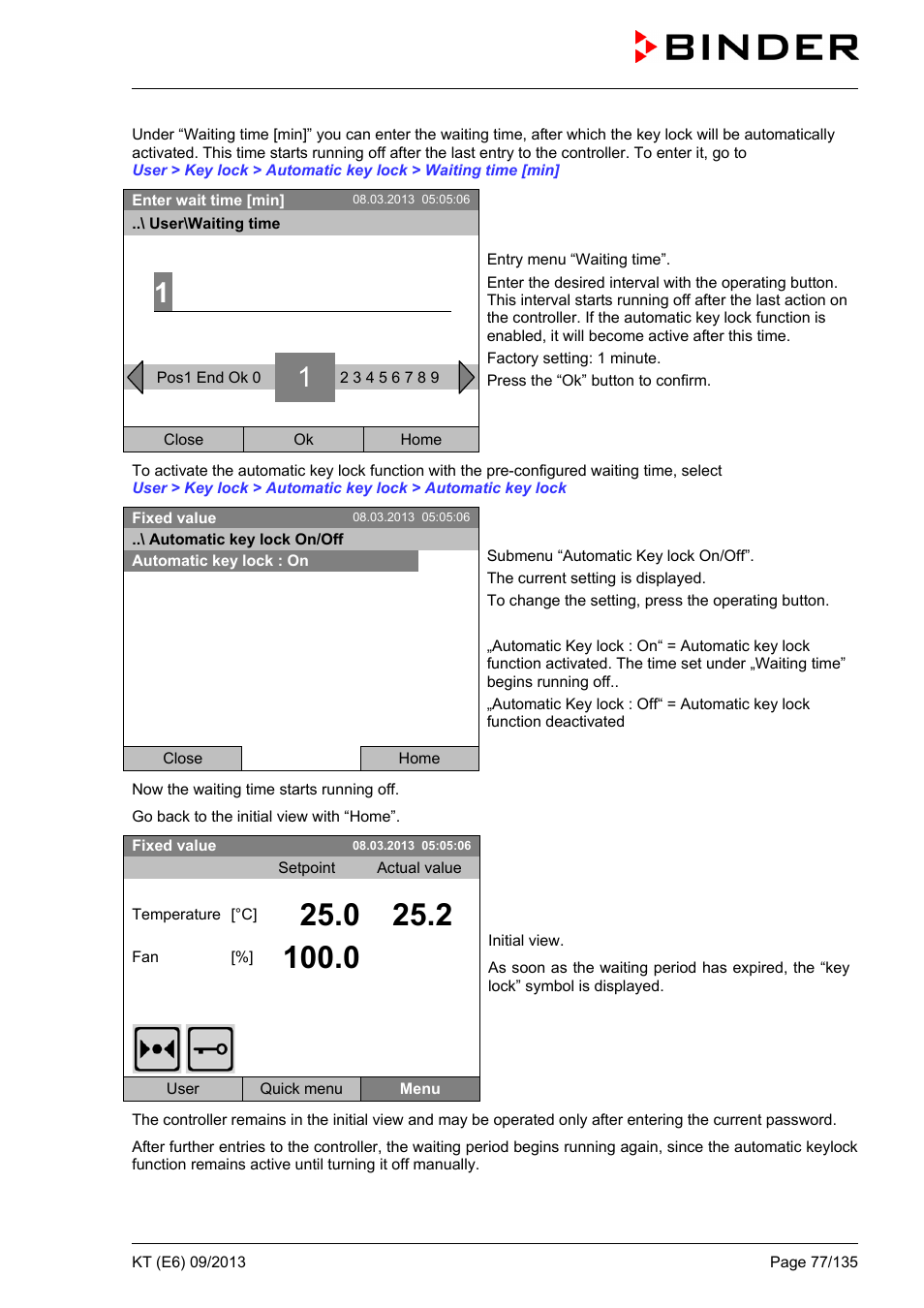 BINDER KT 53 User Manual | Page 77 / 135