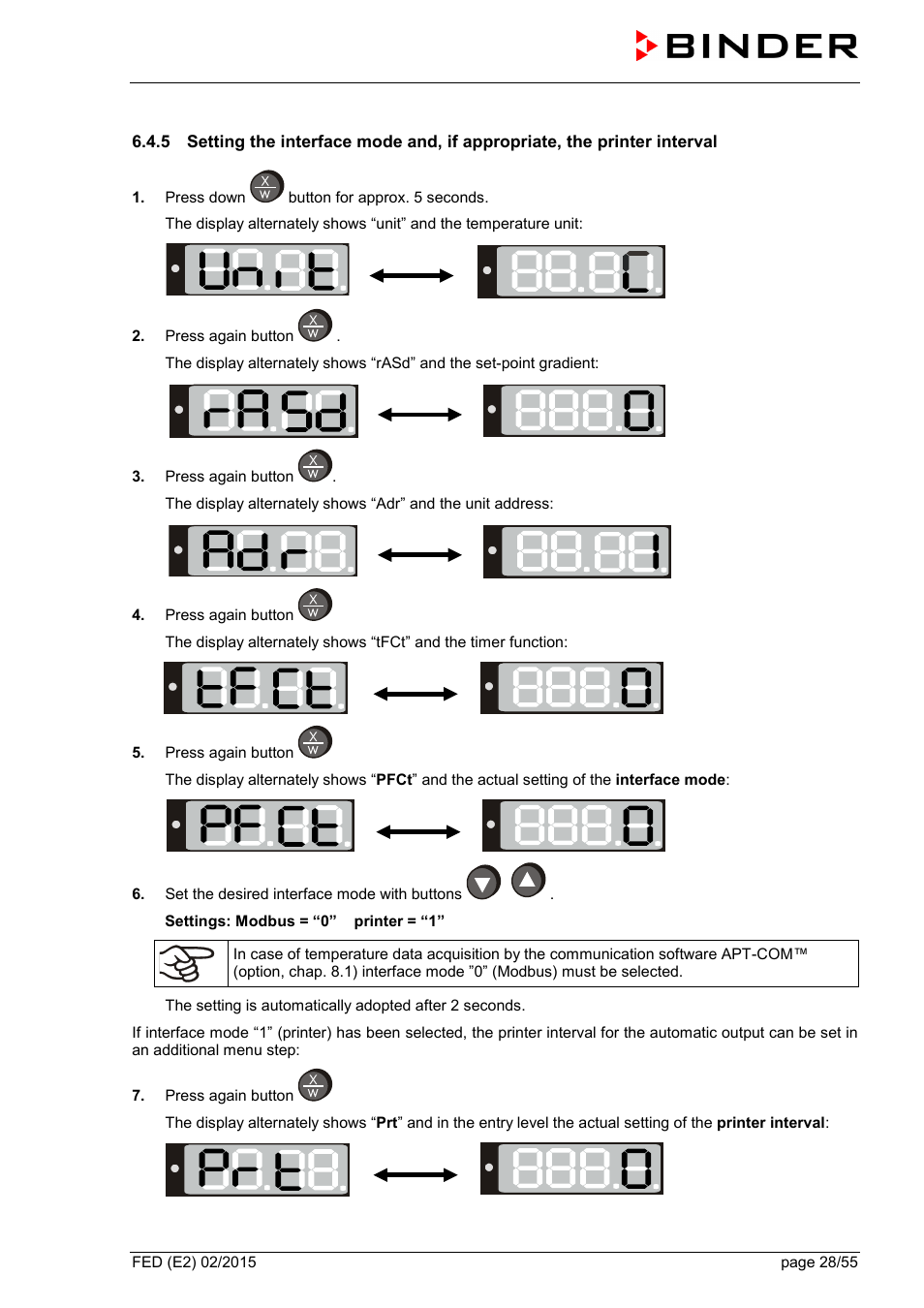 BINDER FED 53 User Manual | Page 28 / 55