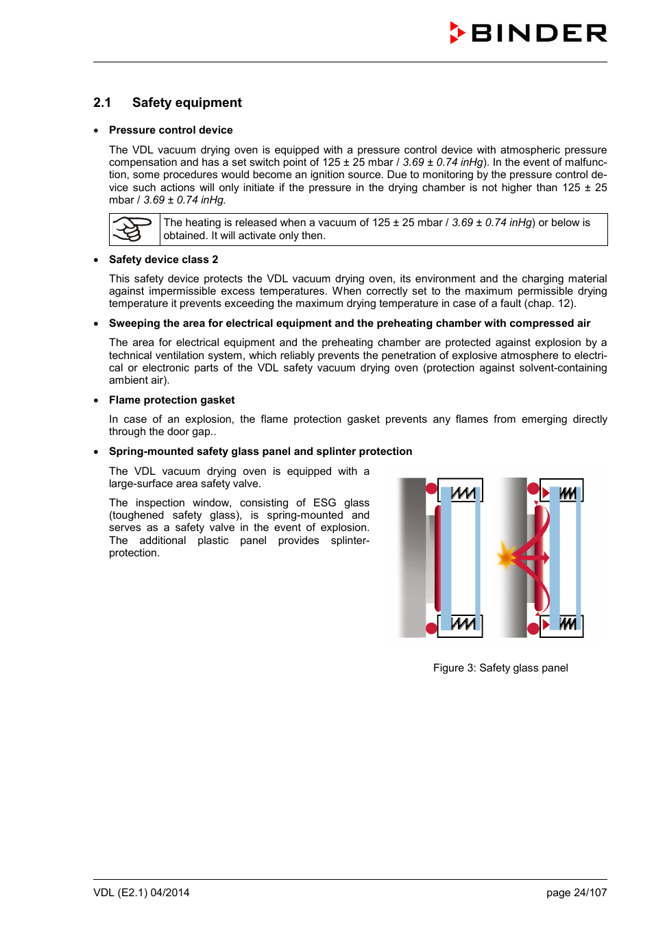 1 safety equipment | BINDER VD 23 User Manual | Page 24 / 107