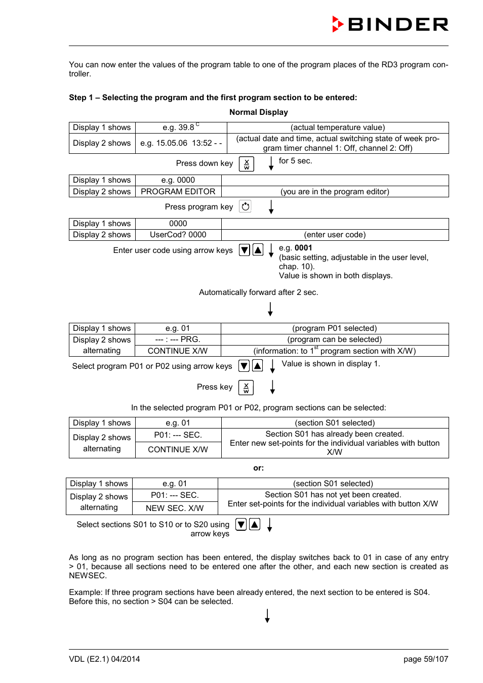 BINDER VD 23 User Manual | Page 59 / 107