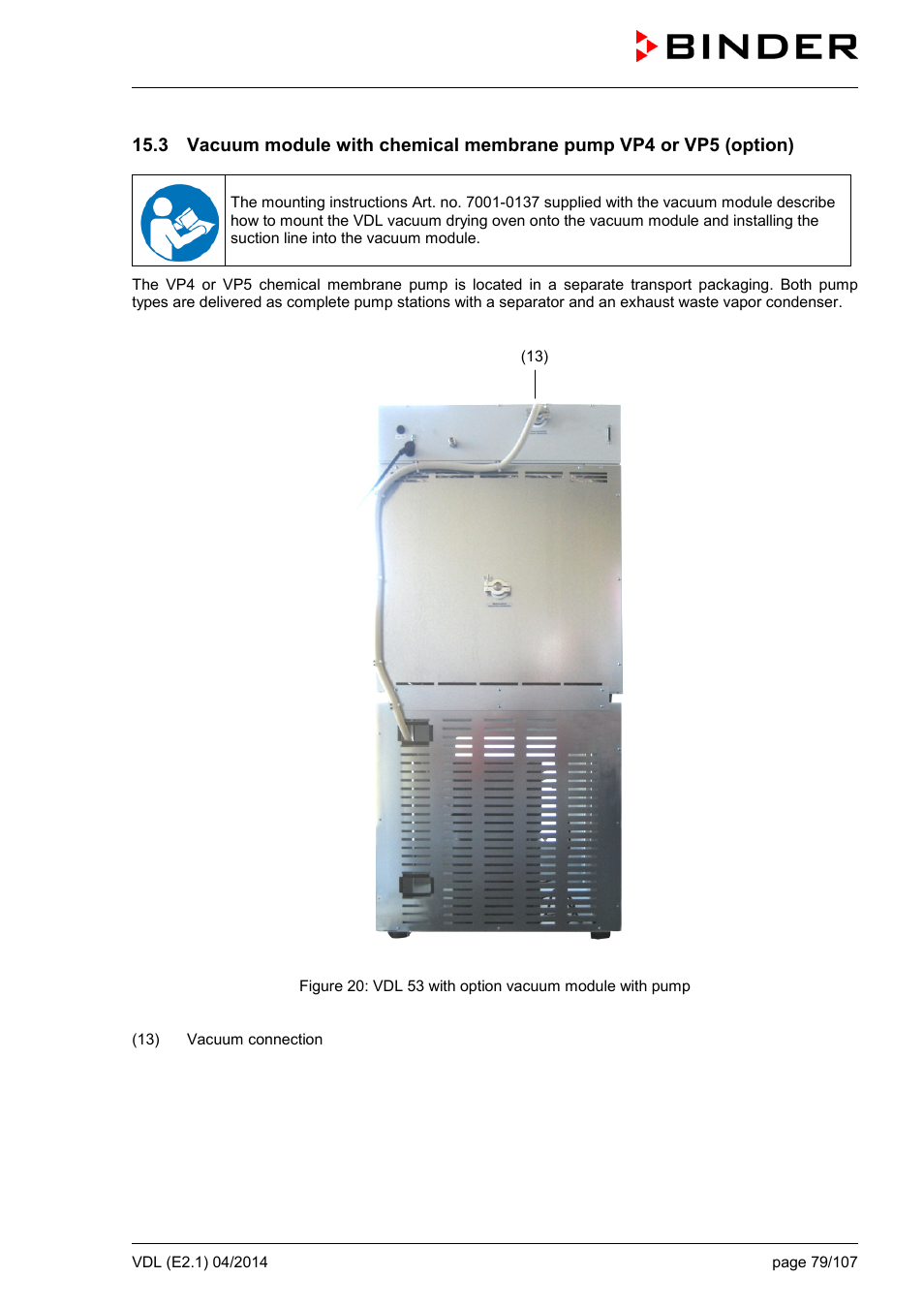 BINDER VD 23 User Manual | Page 79 / 107