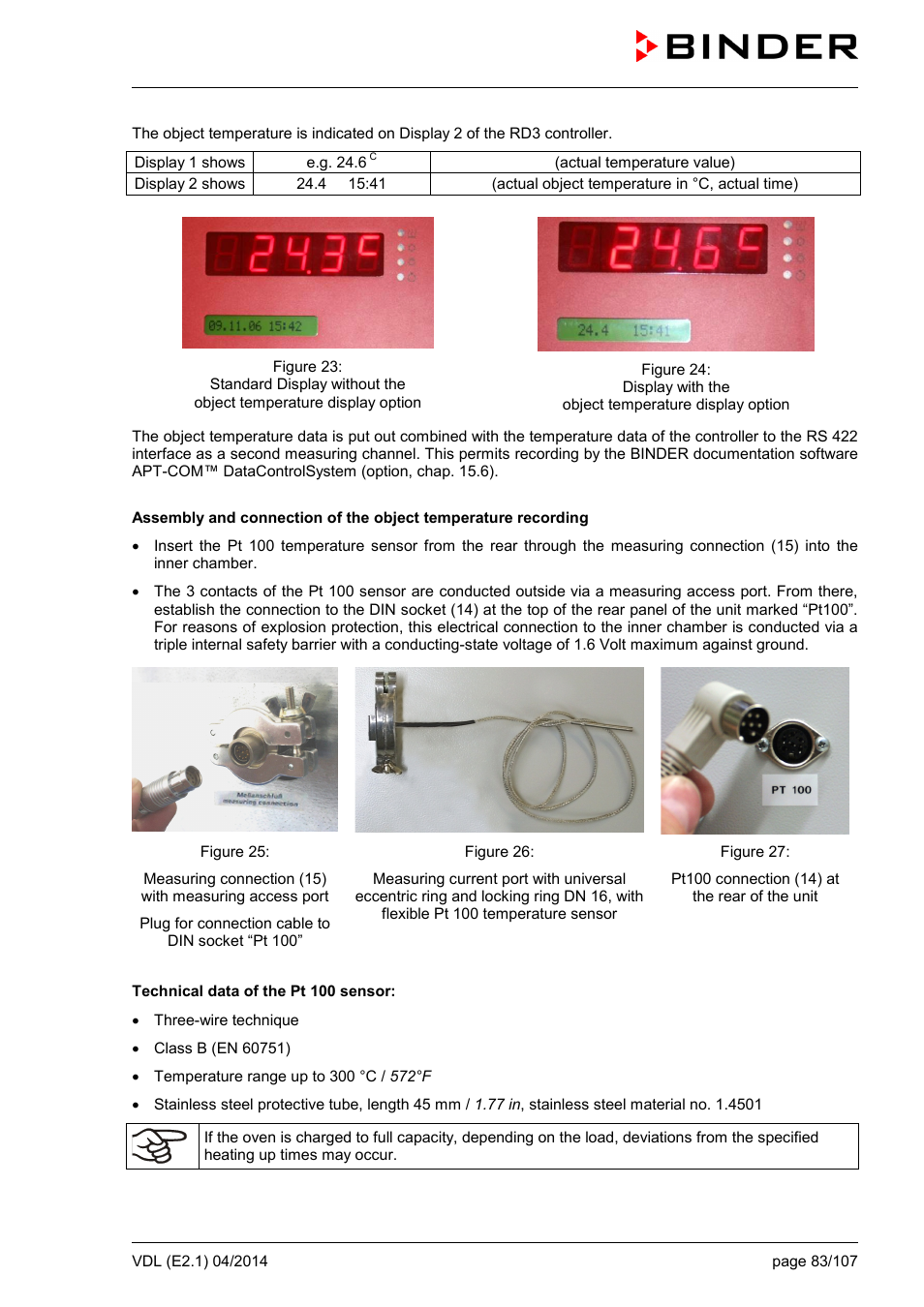 BINDER VD 23 User Manual | Page 83 / 107