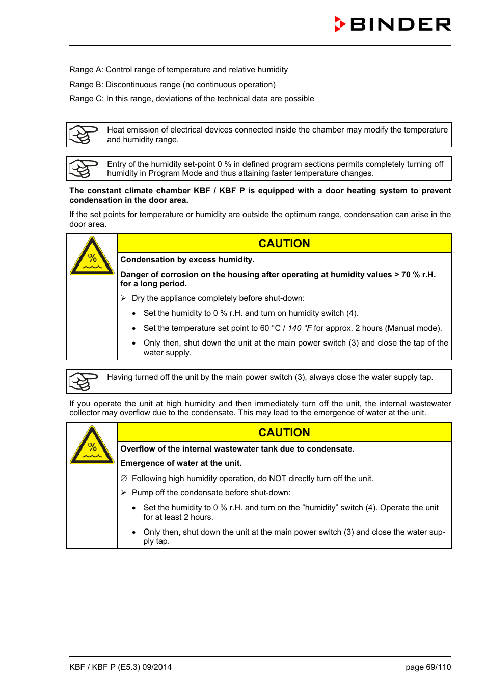 Ole_link14, Ole_link15, Caution | BINDER KBF 115 User Manual | Page 69 / 111