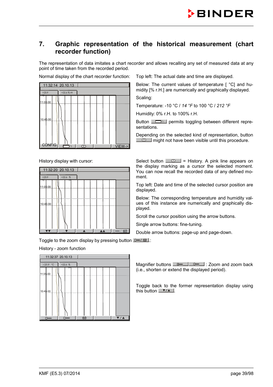 BINDER KMF 115 User Manual | Page 39 / 99