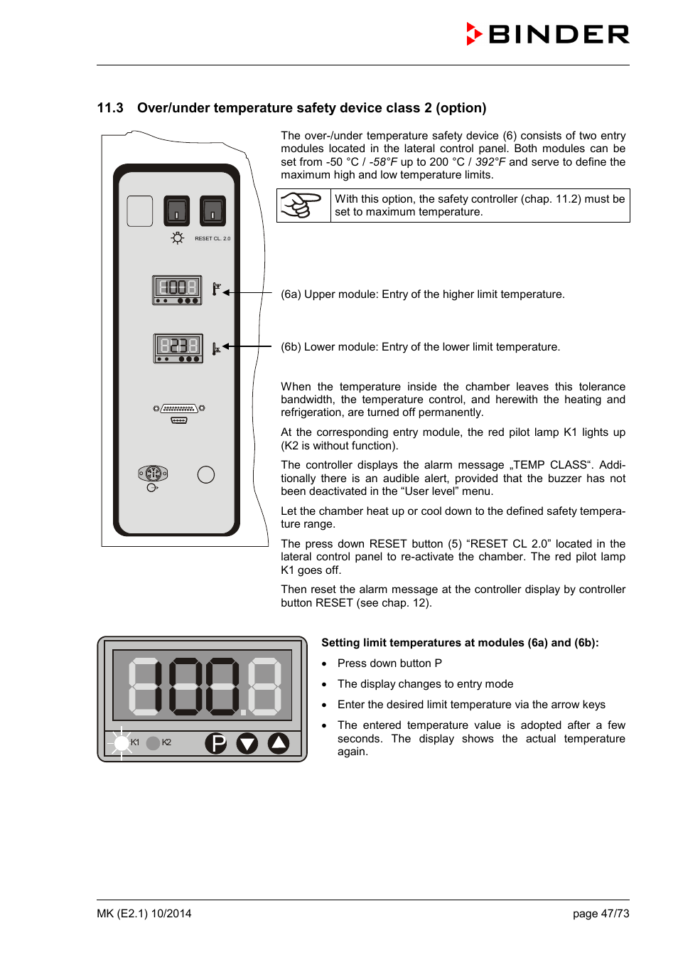 BINDER MK 53 User Manual | Page 47 / 73