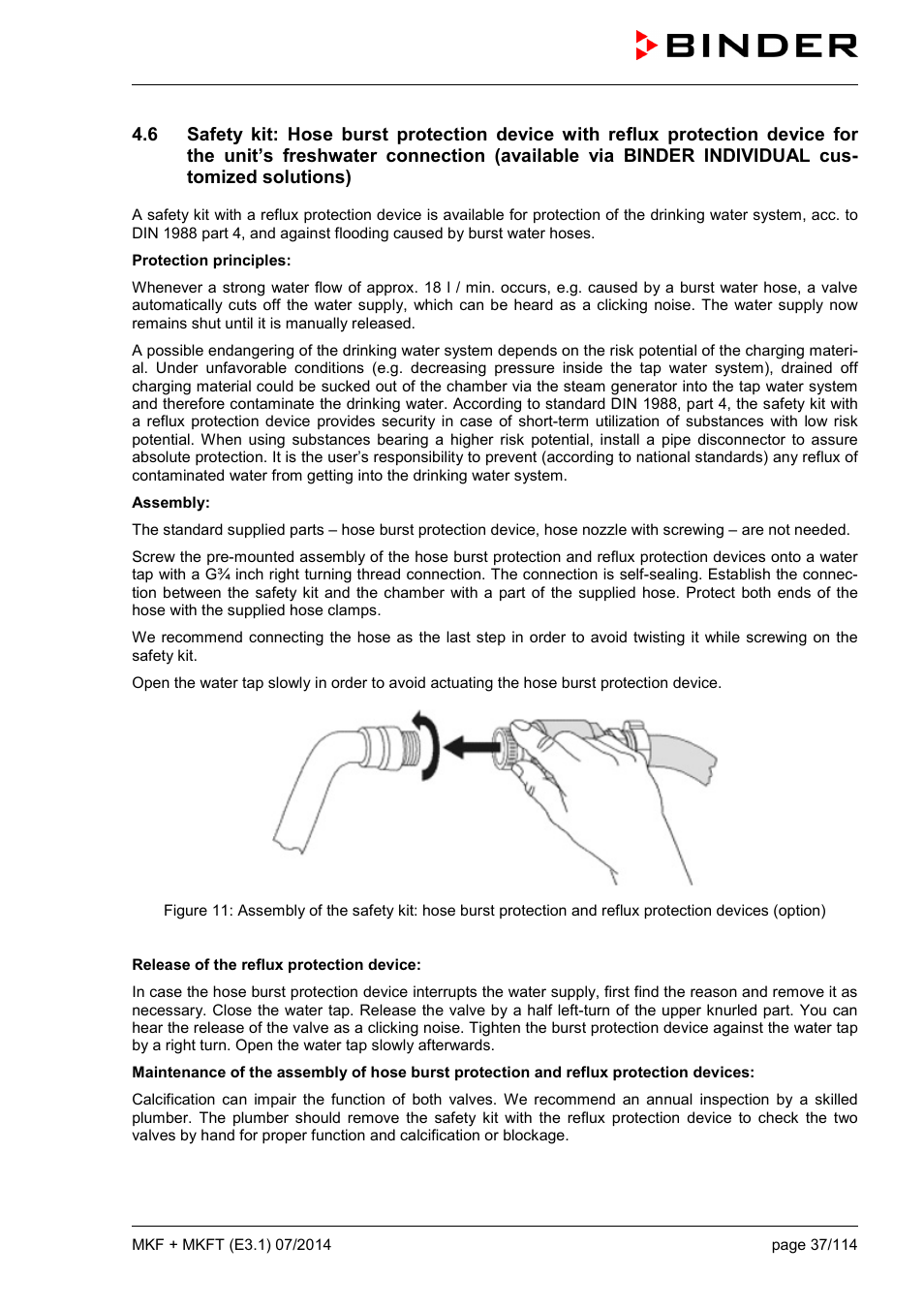 BINDER MK 115 User Manual | Page 37 / 115