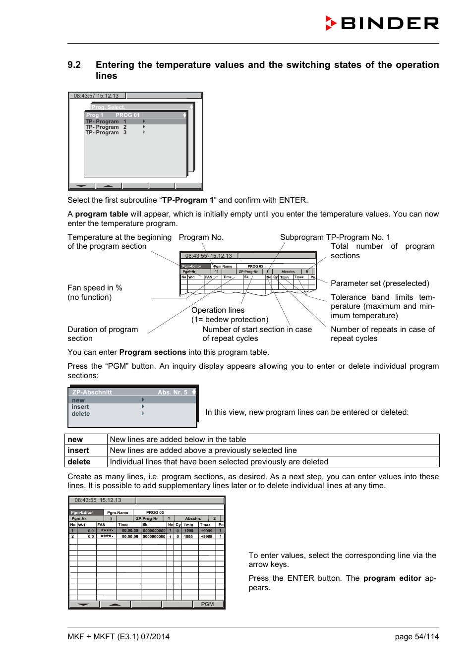 BINDER MK 115 User Manual | Page 54 / 115