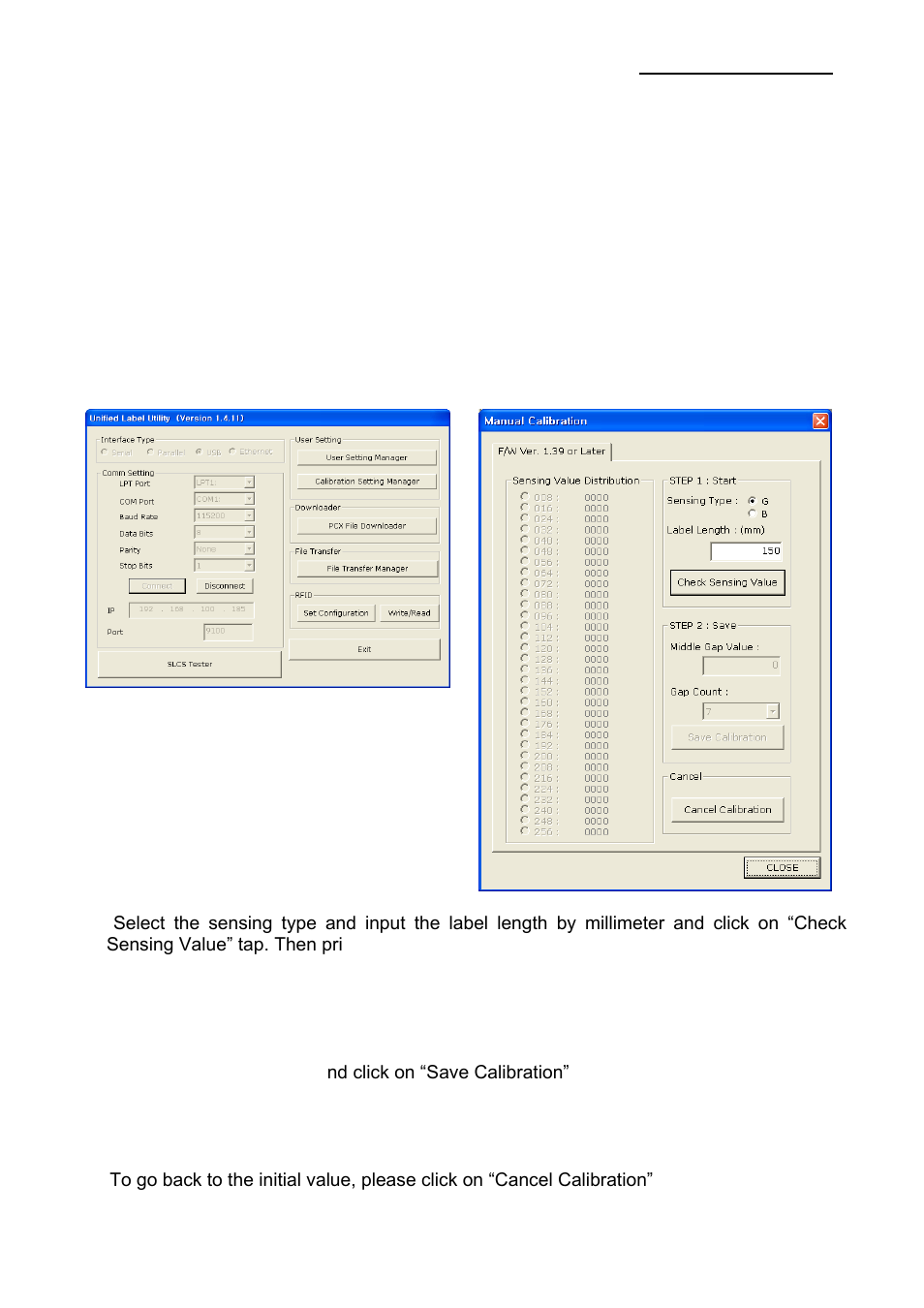 4 gap sensor manual-calibration | BIXOLON SRP-770II User Manual | Page 19 / 26