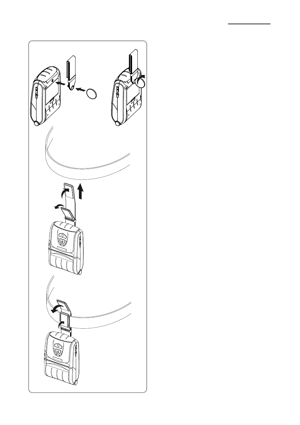 4 using belt strap, Spp-r200ii, Rev. 1.03 | BIXOLON SPP-R200II User Manual | Page 17 / 32