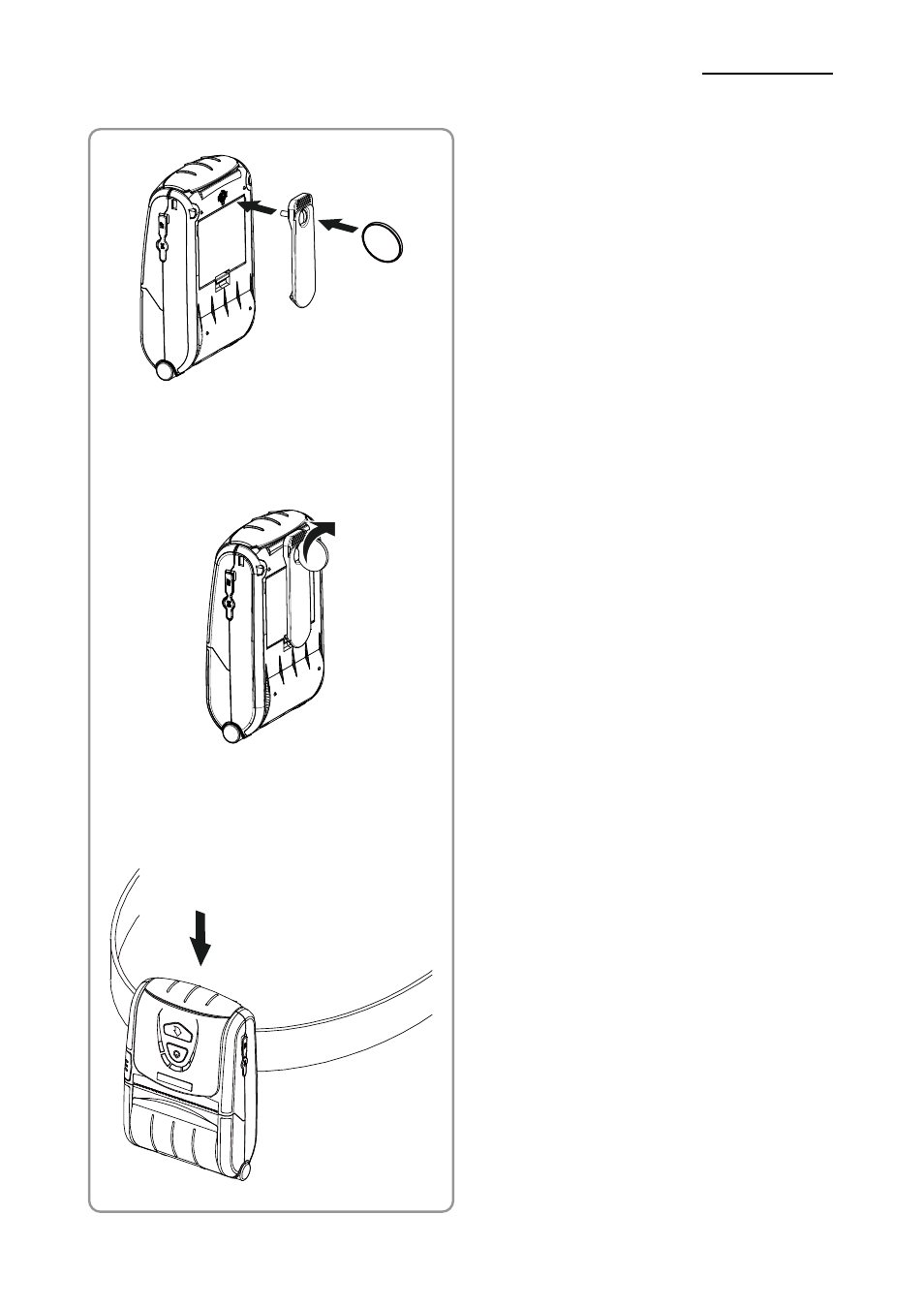 5 using belt clip (optional), Spp-r200ii, Rev. 1.03 | BIXOLON SPP-R200II User Manual | Page 18 / 32