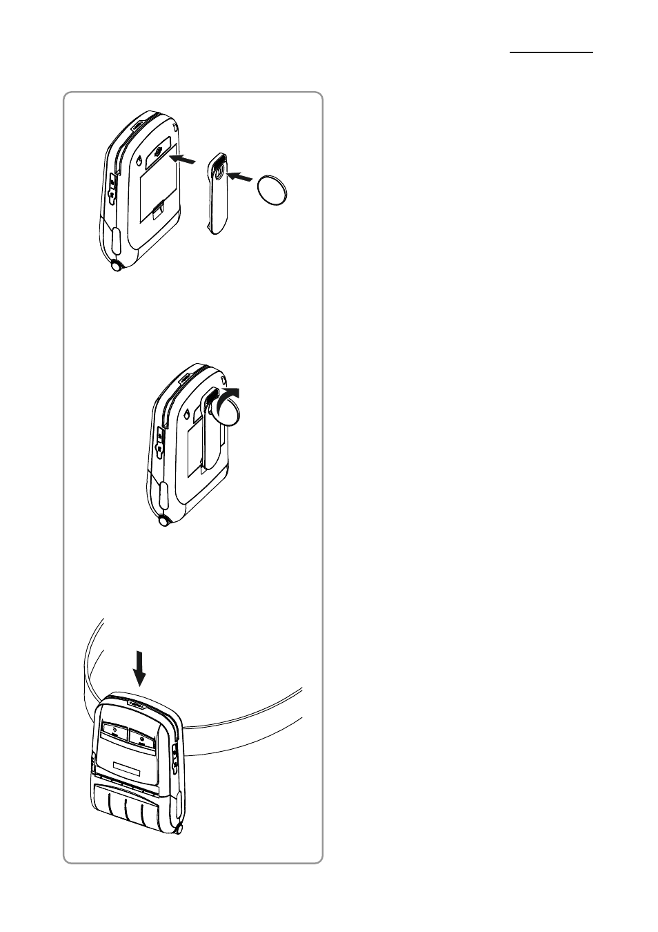 4 using belt clip, Spp-r210, Rev. 1.03 | BIXOLON SPP-R210 User Manual | Page 17 / 31