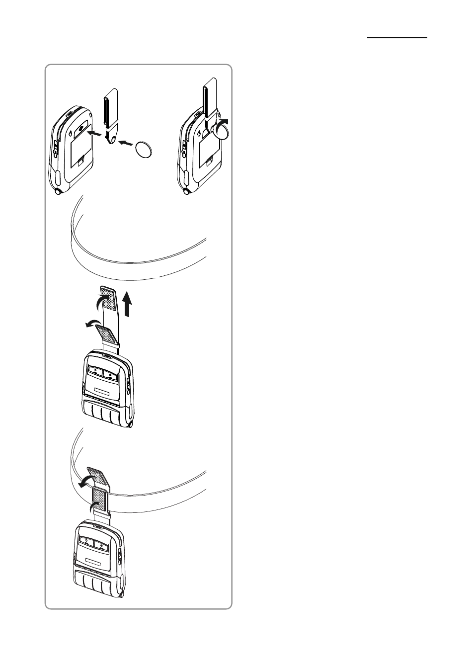 5 using belt strap (optional), Spp-r210, Rev. 1.03 | BIXOLON SPP-R210 User Manual | Page 18 / 31