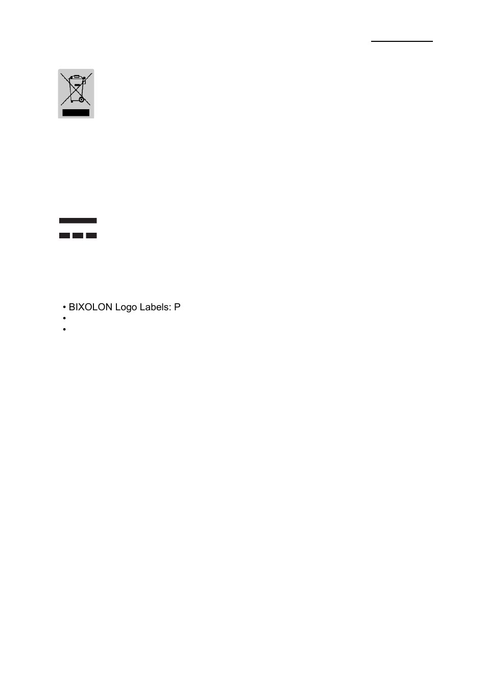 3 label types, Bcd-1000, Rev. 1.06 | BIXOLON BCD-1000 User Manual | Page 25 / 25