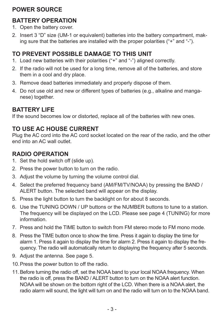 COBY CX-788 User Manual | Page 3 / 6