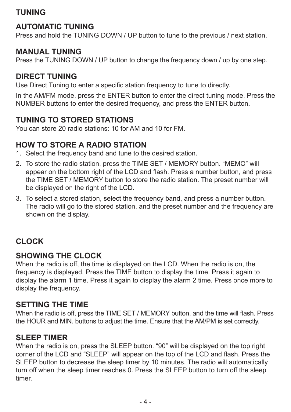 COBY CX-788 User Manual | Page 4 / 6