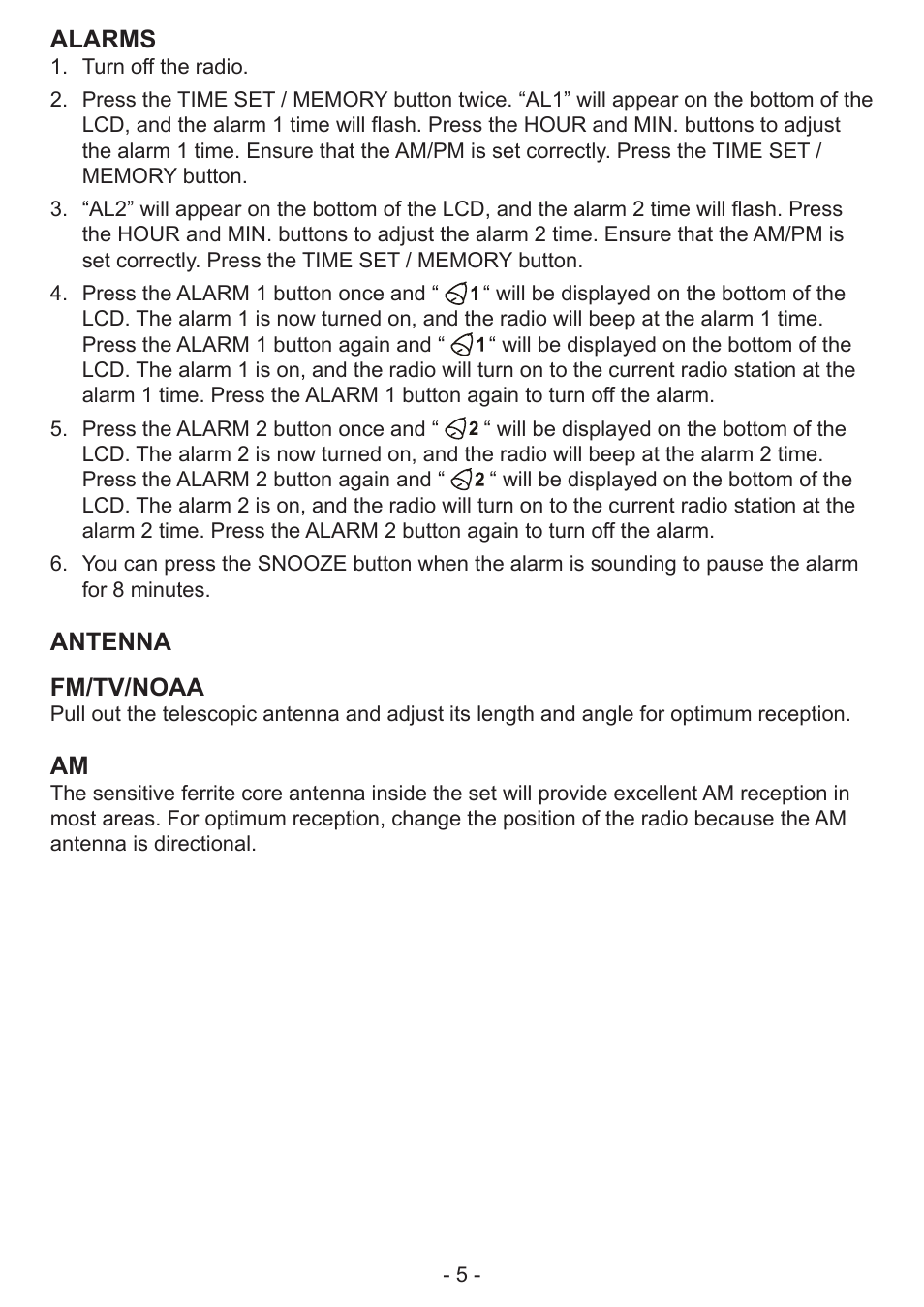 COBY CX-788 User Manual | Page 5 / 6