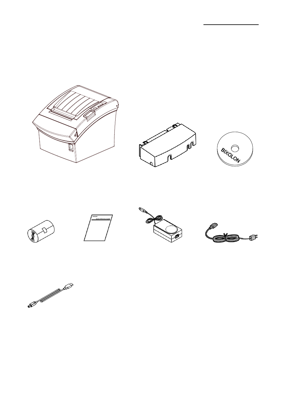 1 unpacking, Setting up the printer, Srp-350iiobei 1. setting up the printer | BIXOLON SRP-350IIOBE User Manual | Page 8 / 21