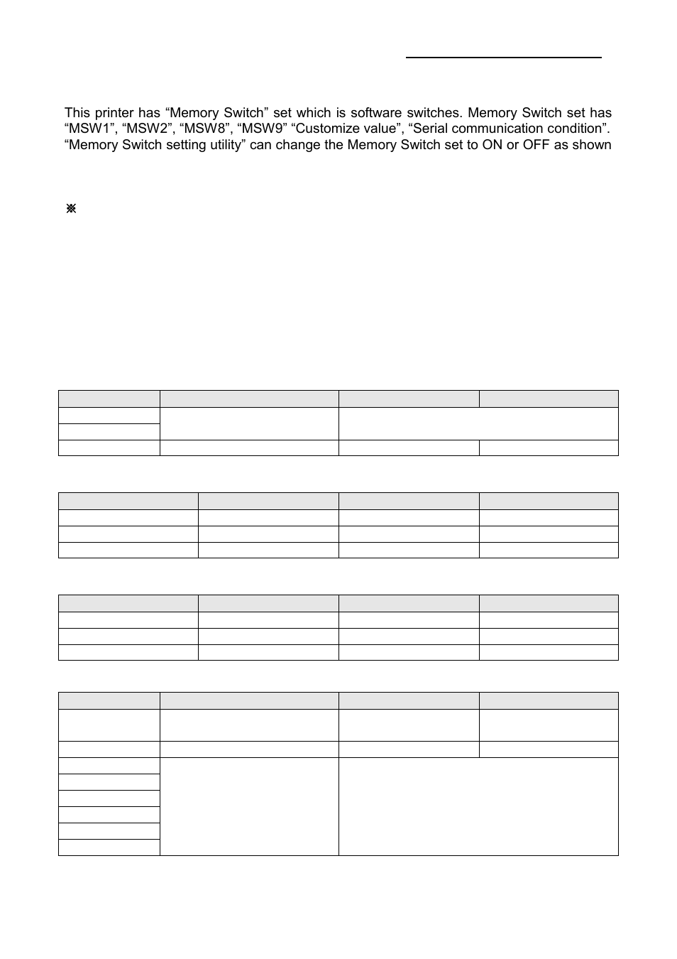 5 setting the memory switches | BIXOLON SRP-350plusII User Manual | Page 13 / 24