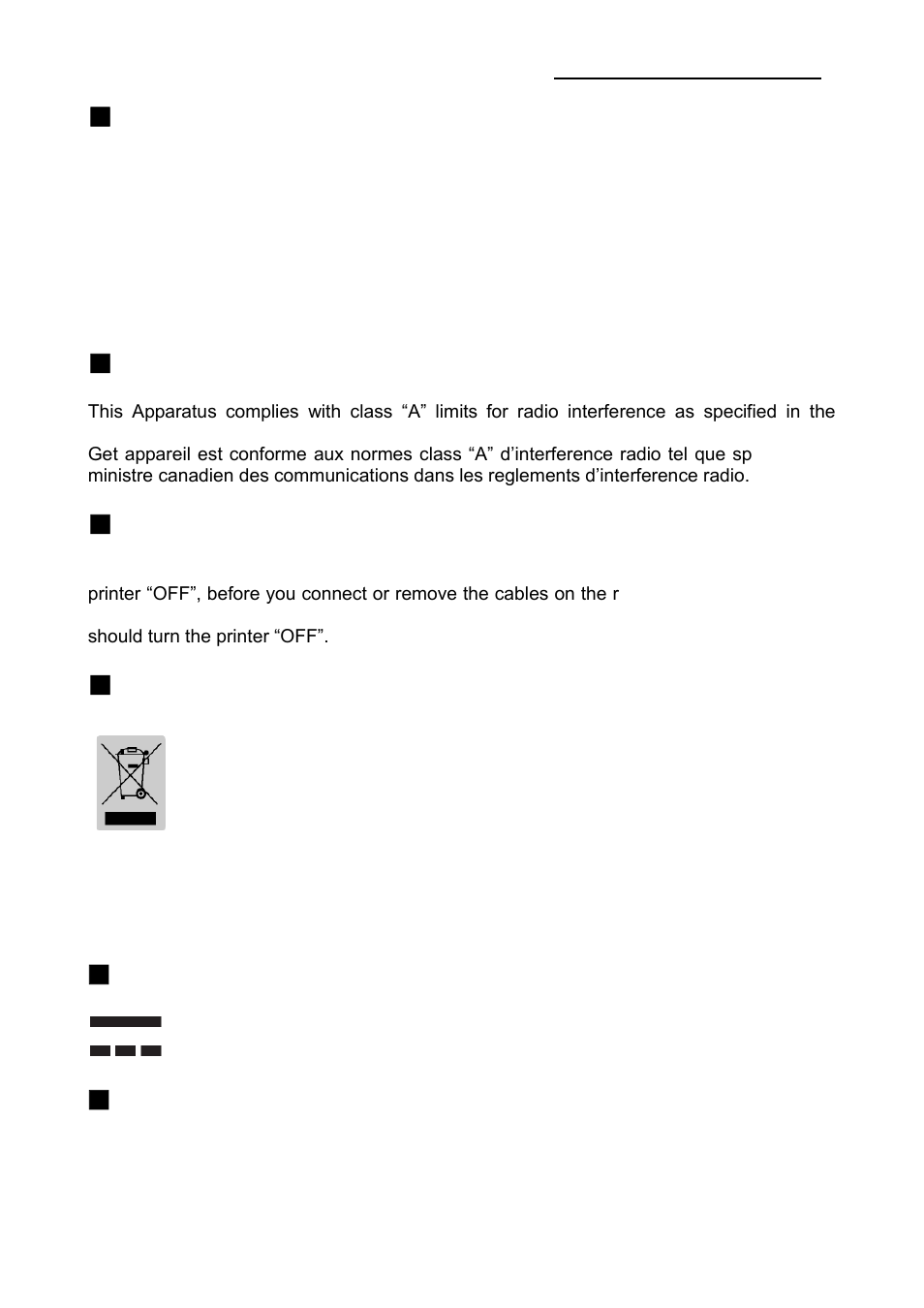 Notice - canada, Caution, Waste electrical and electric equipment (weee) | Rating label symbol information, Label material | BIXOLON SRP-350plusII User Manual | Page 4 / 24