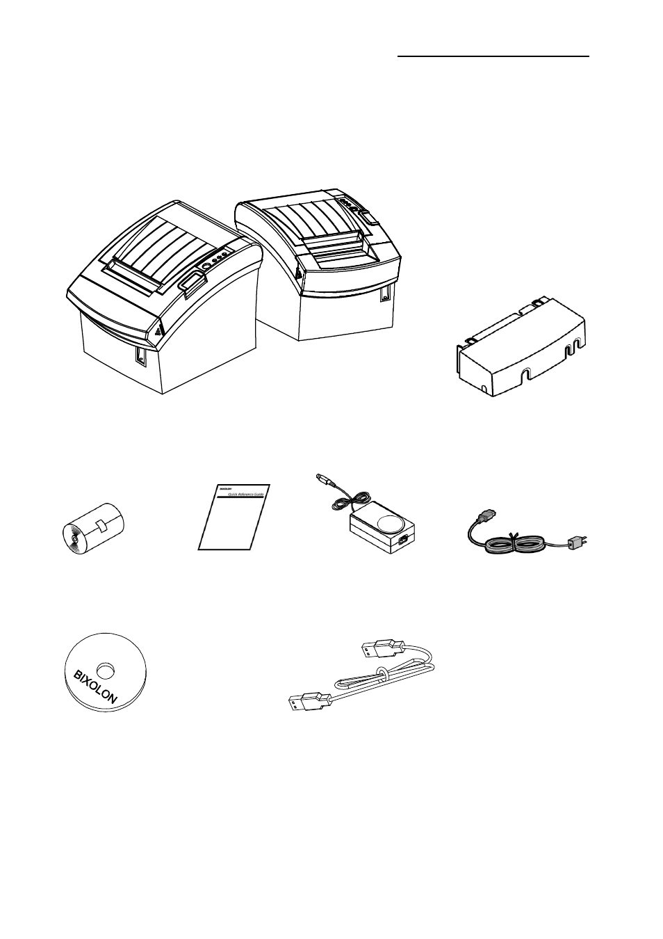 1 unpacking, Setting up the printer | BIXOLON SRP-350plusII User Manual | Page 7 / 24