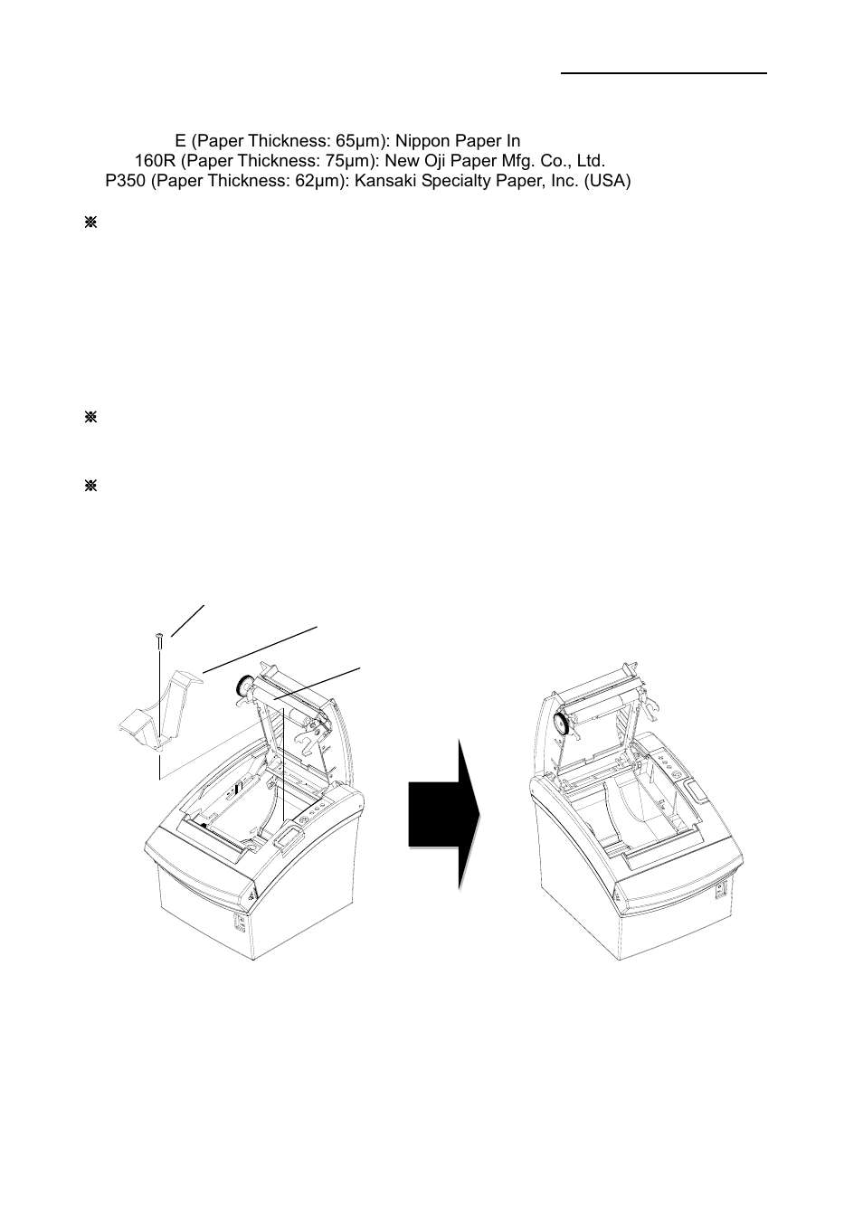 6 recommended papers, 7 structure of 2 inches specification, Rev. 1.03 | BIXOLON SRP-350plusIII User Manual | Page 19 / 26