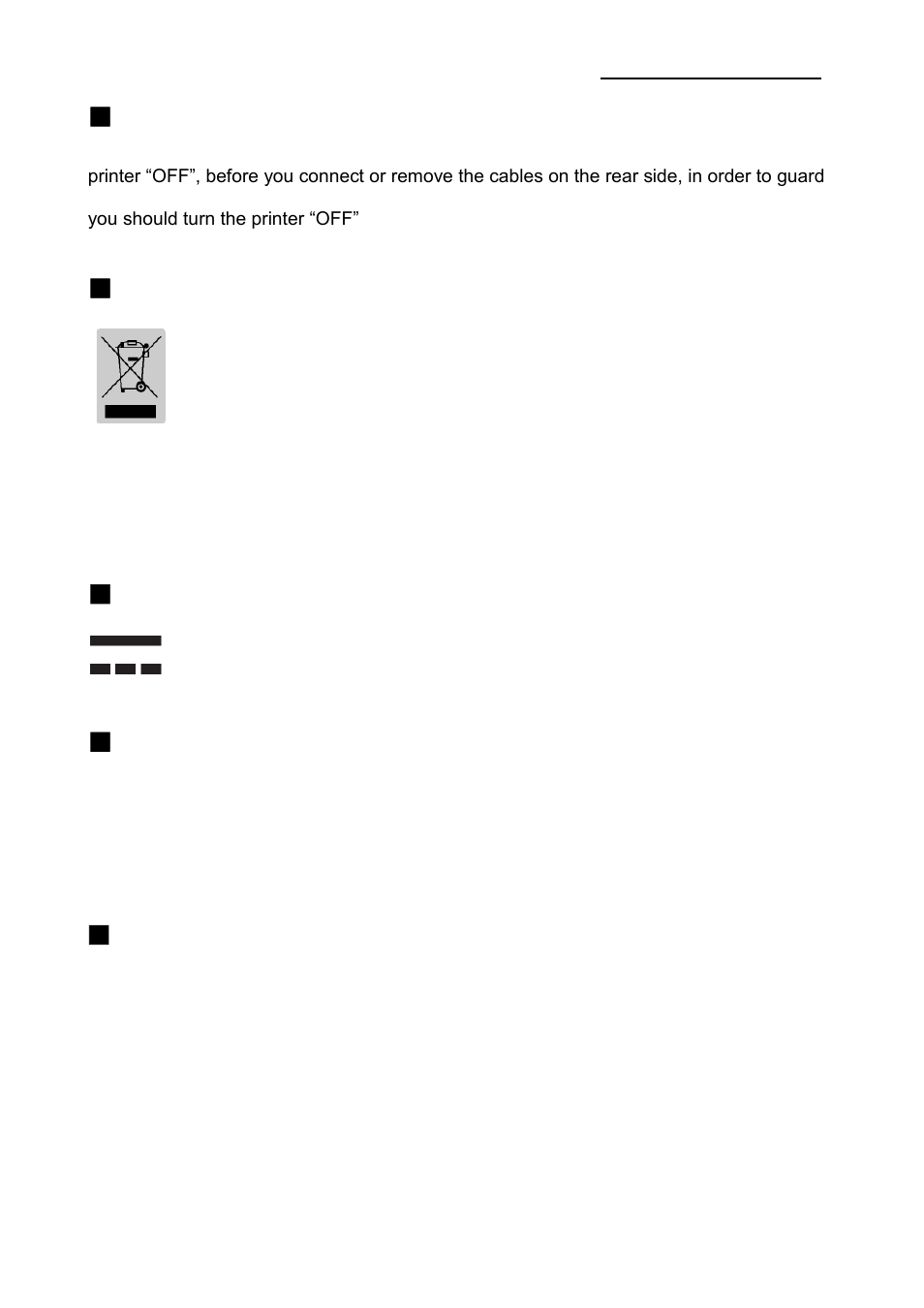 Waste electrical and electric equipment (weee), Rating label symbol information, Notice | Label material, Rev. 1.03 | BIXOLON SRP-350plusIII User Manual | Page 5 / 26