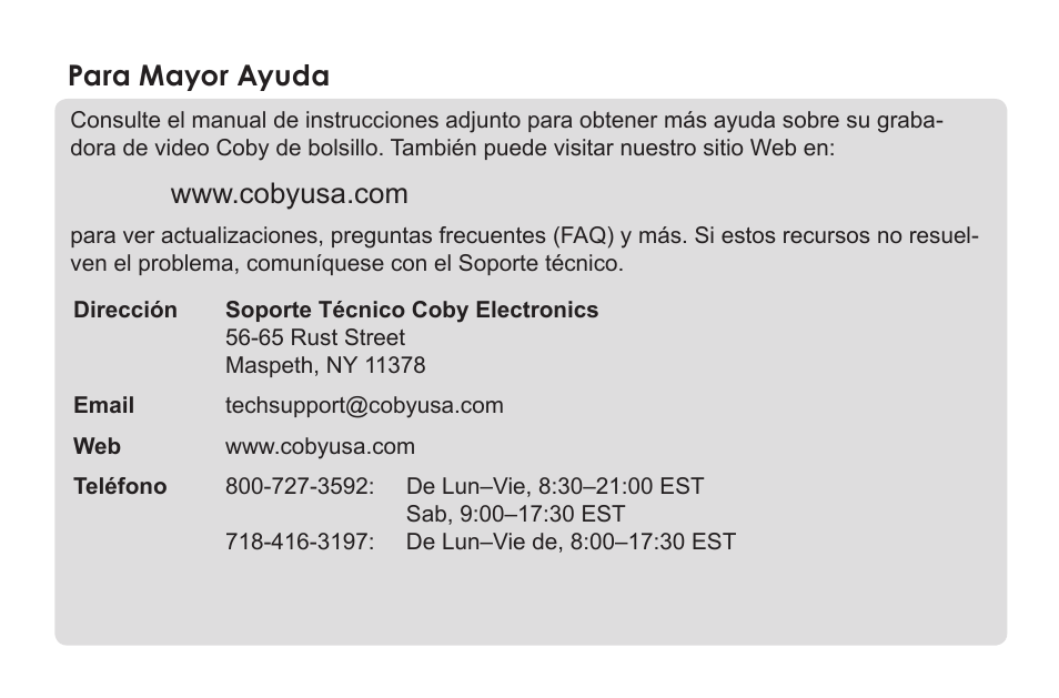 COBY electronic SNAPP CAM3000 User Manual | Page 12 / 18