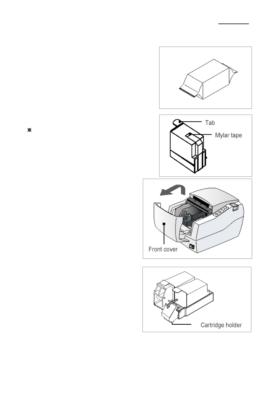 Installing new ink cartridge(s), Srp-500 5. installing new ink cartridge(s) | BIXOLON SRP-500 User Manual | Page 21 / 29