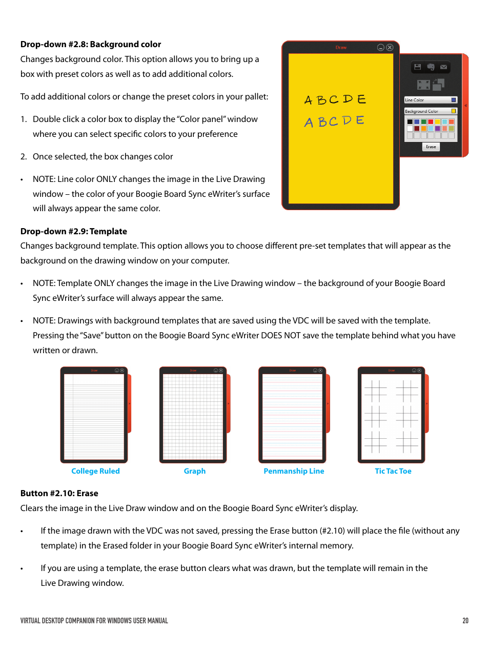 Boogie Board Sync 9.7 eWriter User Manual | Page 20 / 29