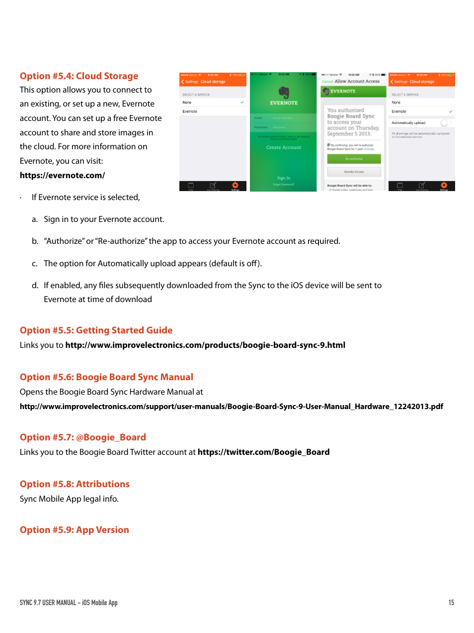 Boogie Board Sync 9.7 eWriter User Manual | Page 15 / 26