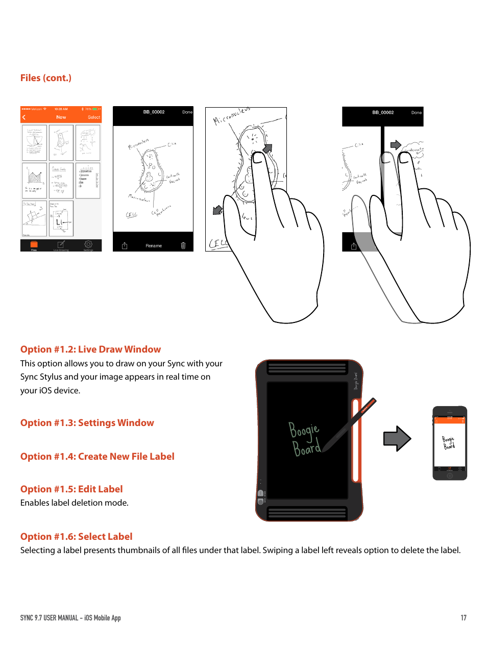Boogie Board Sync 9.7 eWriter User Manual | Page 17 / 26