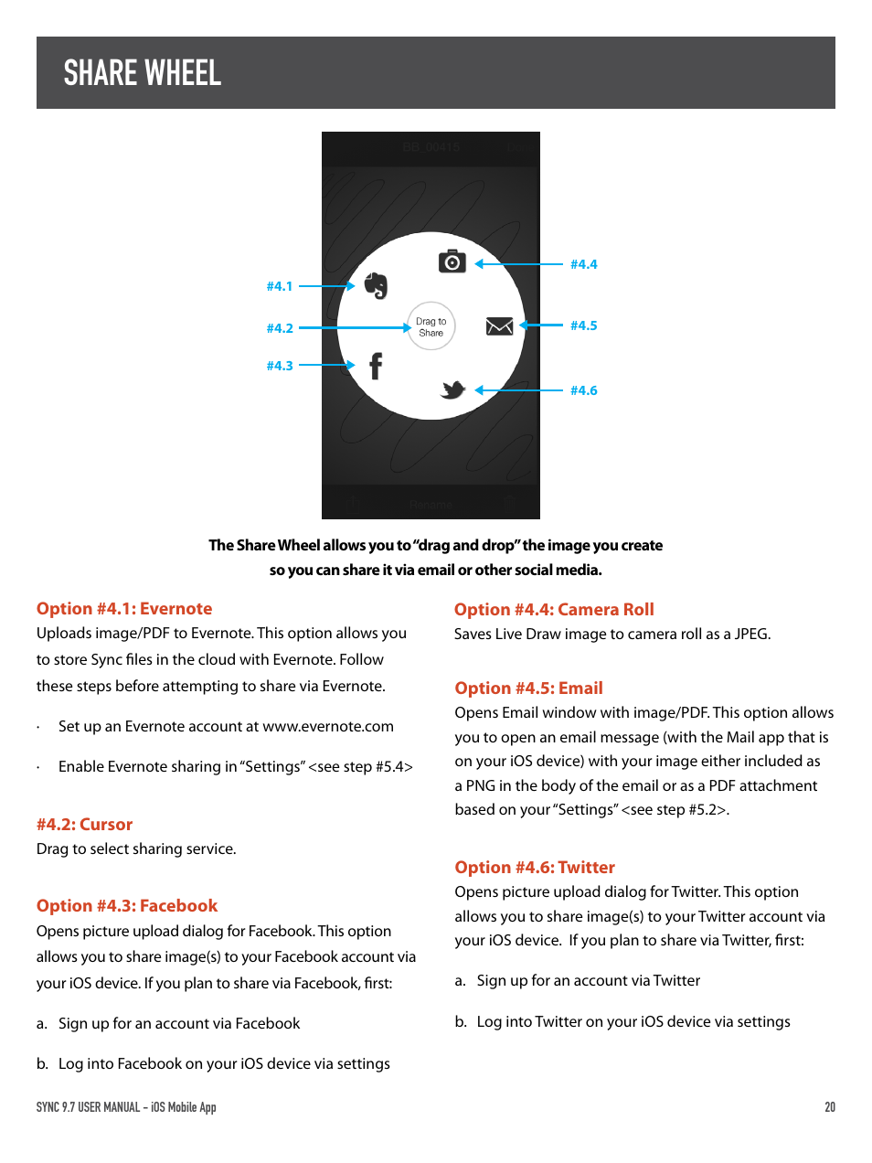 Share wheel | Boogie Board Sync 9.7 eWriter User Manual | Page 20 / 26