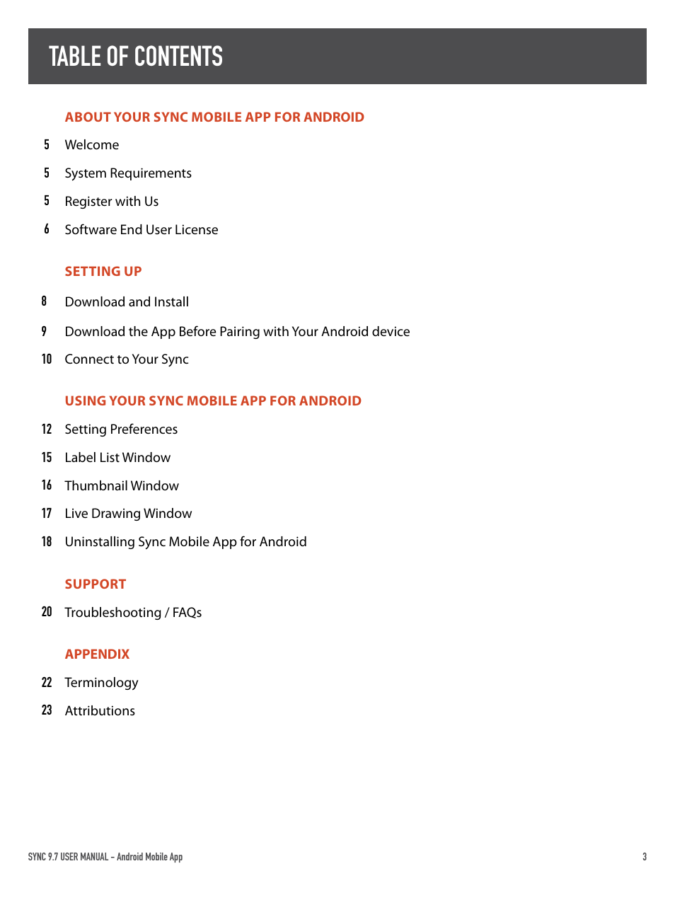 Boogie Board Sync 9.7 eWriter User Manual | Page 3 / 23