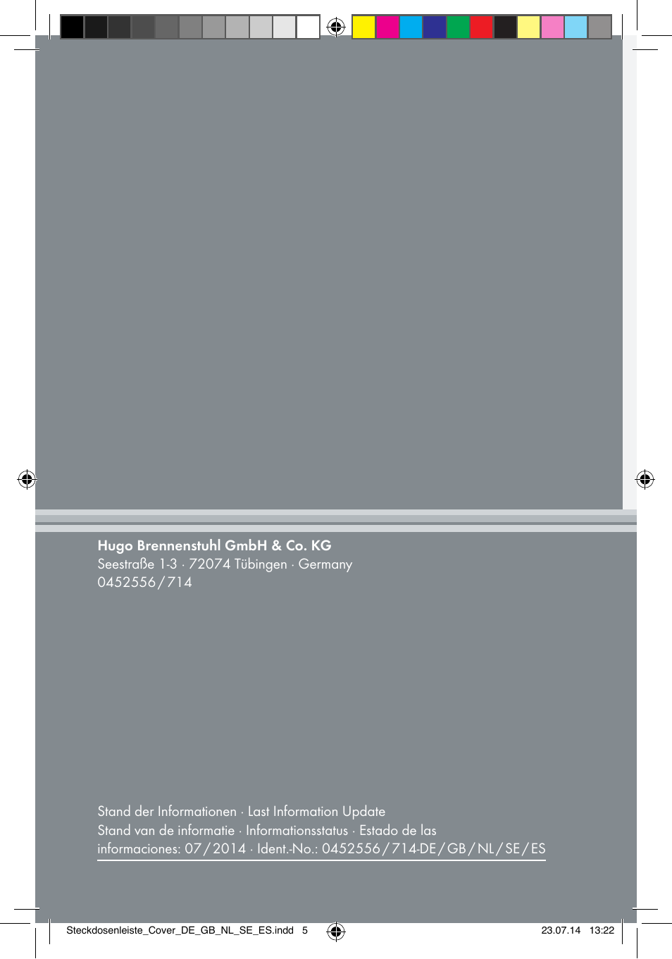 Brennenstuhl Eco-Line extension socket energy meter EM 235 5-way white 1,5m H05VV-F 3G1.5 User Manual | Page 83 / 83