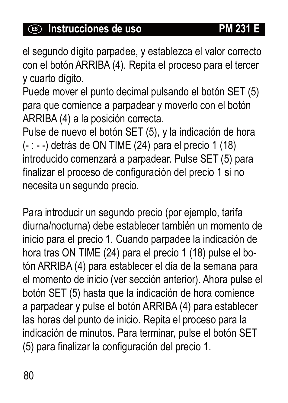 Brennenstuhl Primera-Line Wattage and current meter PM 231 E User Manual | Page 80 / 104