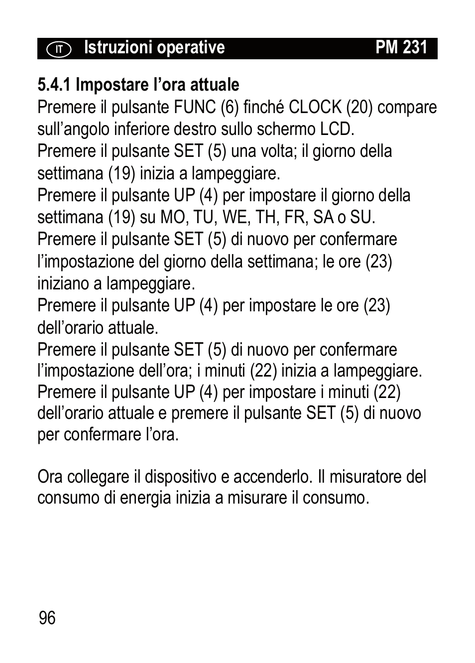 Brennenstuhl Primera-Line Wattage and current meter PM 231 E User Manual | Page 96 / 104