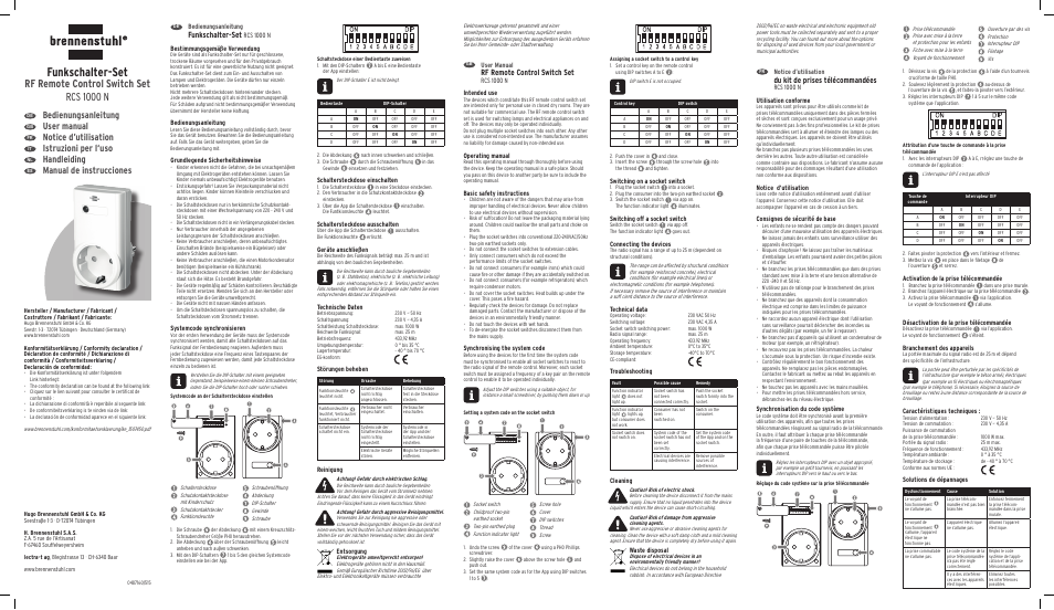 Brennenstuhl Brematic Home Automation Gateway GWY 433 Starter Kit User Manual | 2 pages