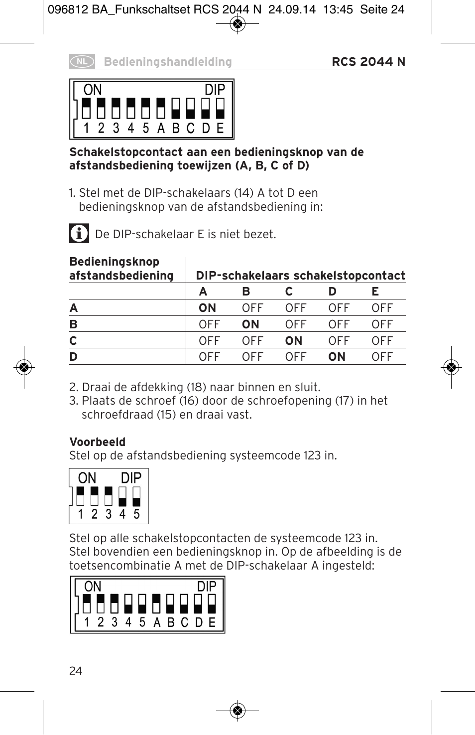 Brennenstuhl Remote Control Set RCS 2044 N Comfort User Manual | Page 24 / 108
