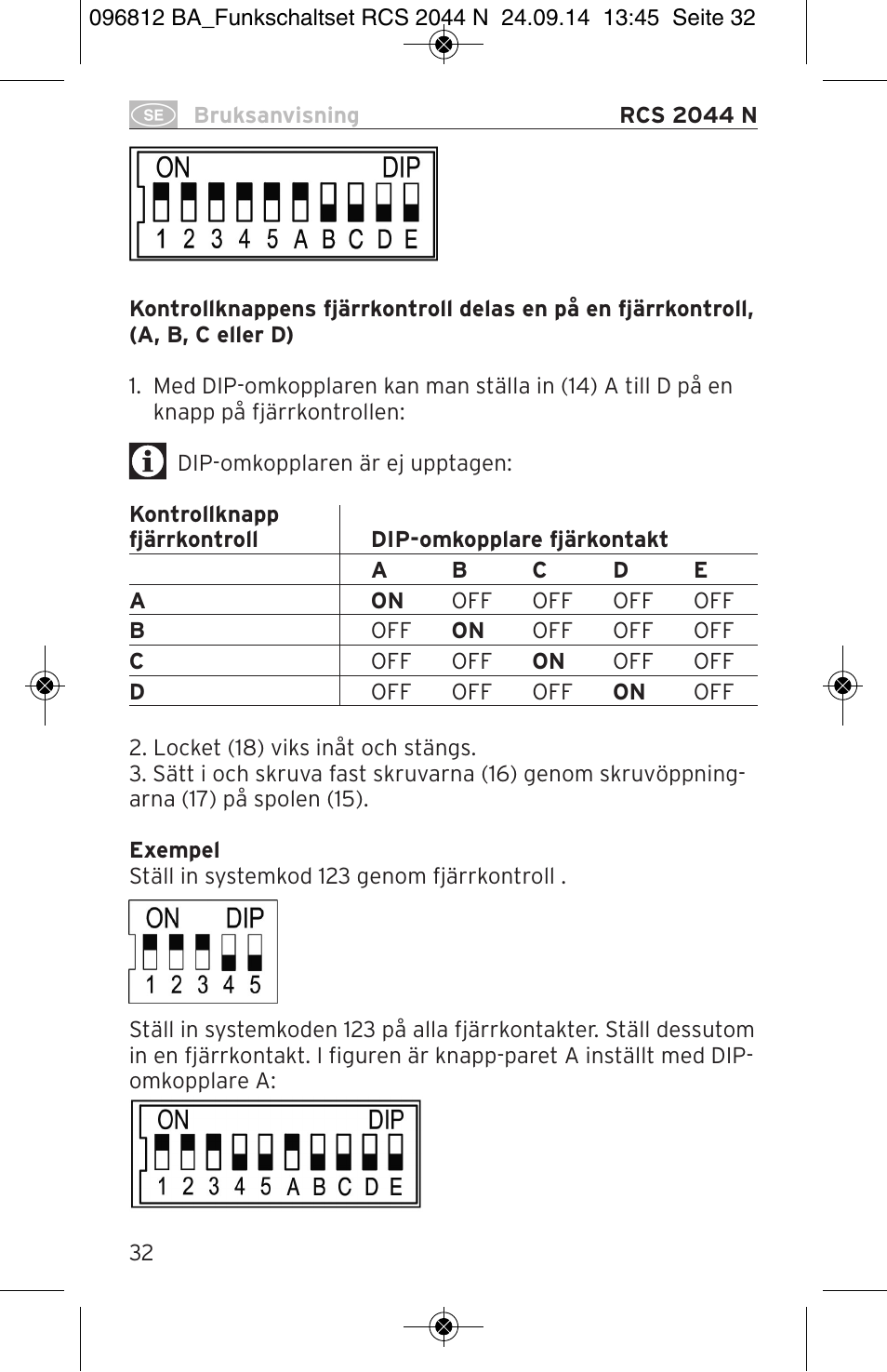 Brennenstuhl Remote Control Set RCS 2044 N Comfort User Manual | Page 32 / 108