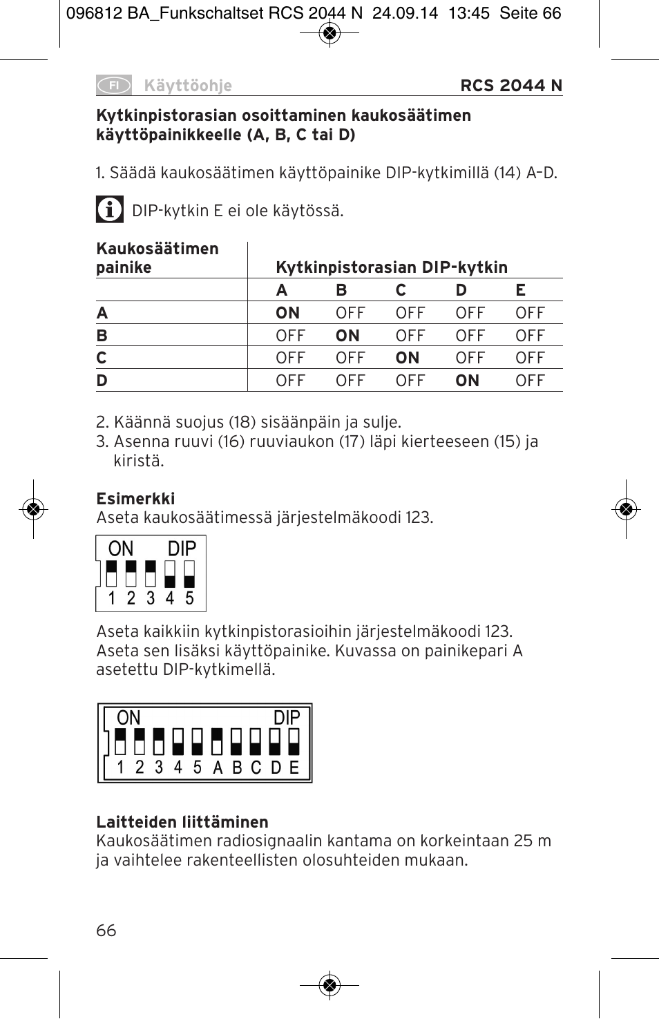 Brennenstuhl Remote Control Set RCS 2044 N Comfort User Manual | Page 66 / 108
